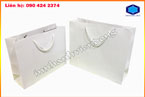 Túi giấy trắng trơn, túi kraft trắng, có sẵn, có thể in trực tiếp lên bề mặt túi | Vỏ Hộp Quà Tết Đẹp Tại Tỉnh Kon Tum | Qua Tang Pha le